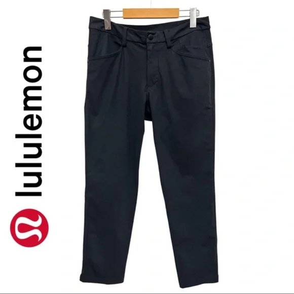 Lululemon Black Casual Pants Sz 32 - Picture 1 of 8